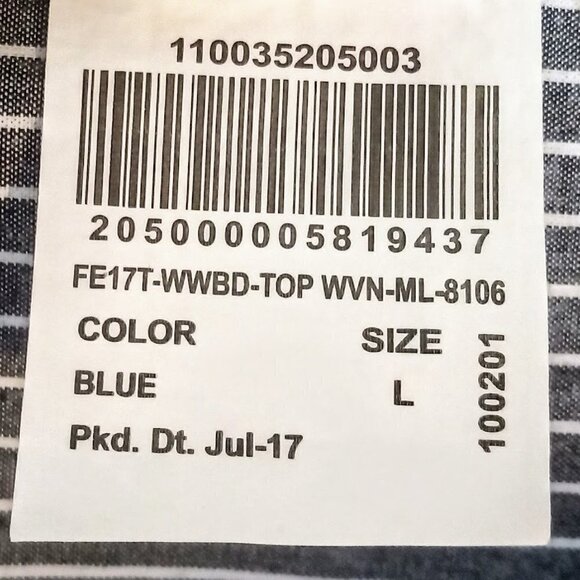 Bare Denim Embellished Grey Striped Tie Front Cotton Jacket - Picture 8 of 8